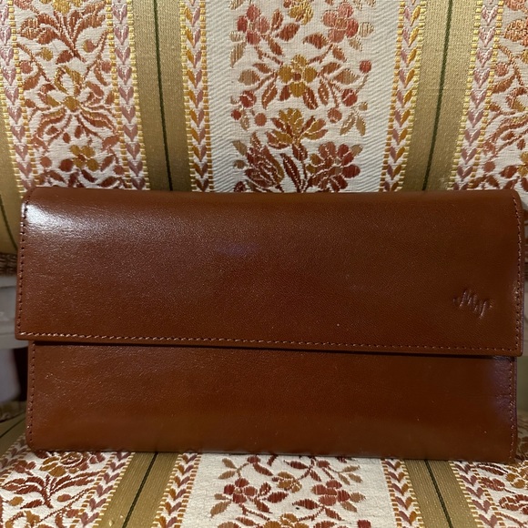 Monsac Bags Nwt Monsac Cognac Leather Wallet Poshmark